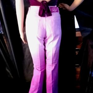 Revolt Pink and Purple Fade out designed w/ glitter full length jeans sz 5-6